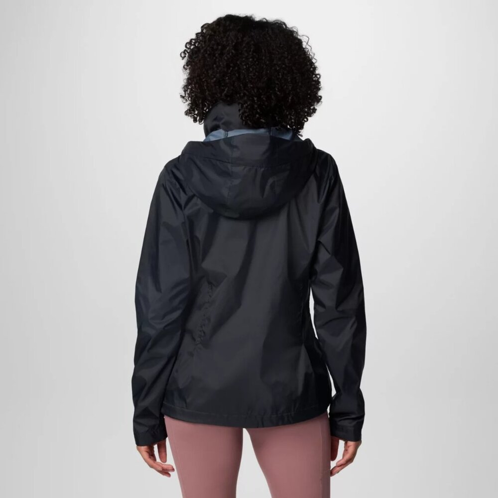 Columbia Sportswear Company Hooded Rain Jacket Black Women's Size Small - Picture 2 of 13